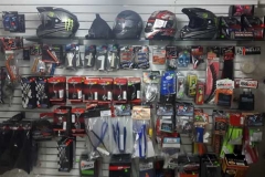 Motorcycle grips, helmets, brake and clutch levers